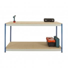 Rivet Workbenches Chipboard with Full Undershelf
