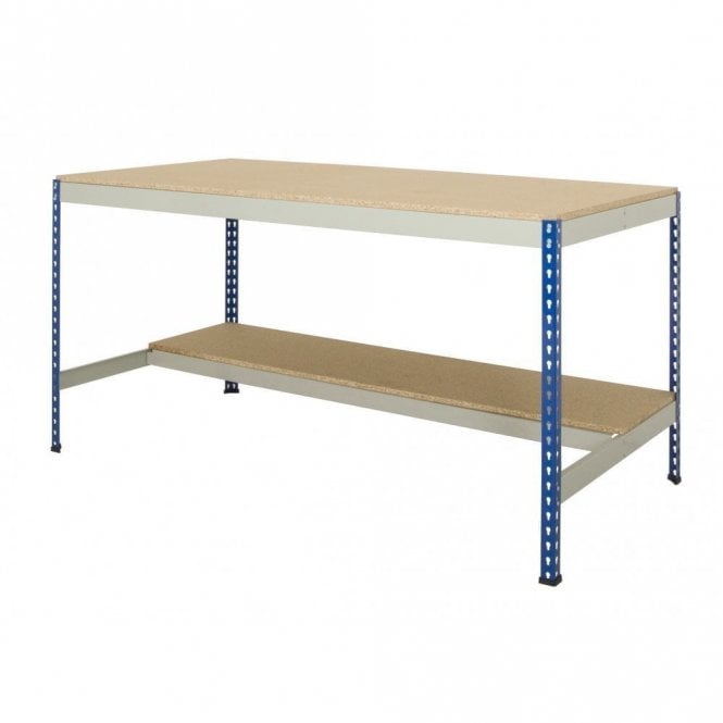 Rivet Workbenches Chipboard with Half Undershelf