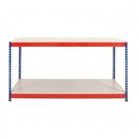 Rivet Workbenches Melamine with Full Undershelf