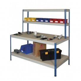 Rivet Workstations with Full Undershelf