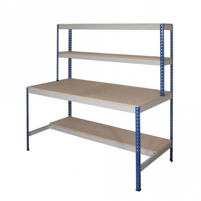 Rivet Workstations with Half Undershelf