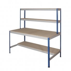 Rivet Workstations with Half Undershelf