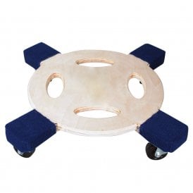 Round Wooden Stacking Dolly 350kg