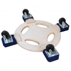 Round Wooden Stacking Dolly 350kg