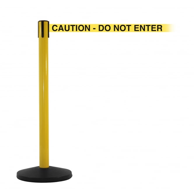 SafetyMaster Retractable Barriers with Printed Messages