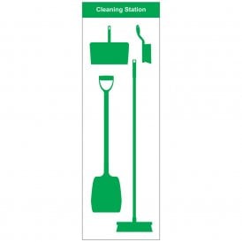 Shadow Board Cleaning Station Empty Wall Mounted