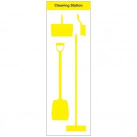 Shadow Board Cleaning Station Empty Wall Mounted