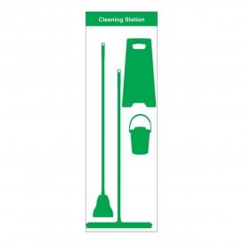Shadow Board Cleaning Station Empty Wall Mounted