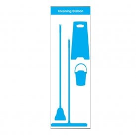 Shadow Board Cleaning Station Empty Wall Mounted