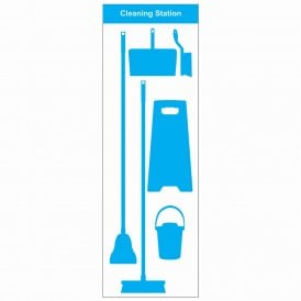 Shadow Board Cleaning Station Empty Wall Mounted
