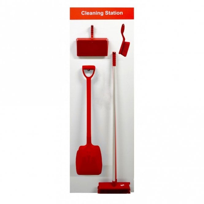 Shadow Board Cleaning Station Equipped Wall Mounted