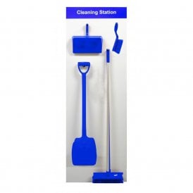 Shadow Board Cleaning Station Equipped Wall Mounted