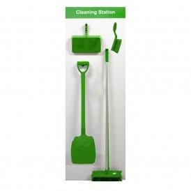 Shadow Board Cleaning Station Equipped Wall Mounted