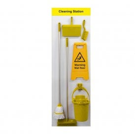 Shadow Board Cleaning Station Equipped Wall Mounted