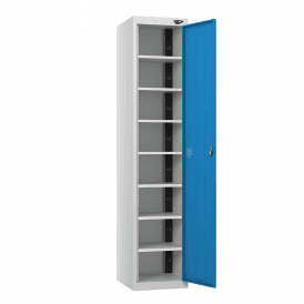 Single Door Charging Locker 8,10 or 15 Compartments 450mm Deep with Dual USB A & USB C Port