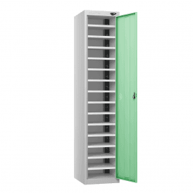 Single Door Charging Locker 8,10 or 15 Compartments 450mm Deep with Dual USB A & USB C Port