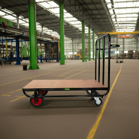 Single Ended Heavy Duty Warehouse Platform Trolley 500kg