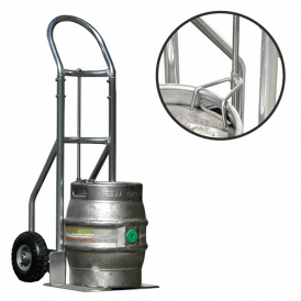Single Keg Aluminium Sack Truck 450 x 450 mm Footplate 250kg