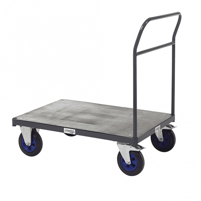 Single Open Ended Push Bar Platform Trolley 600kg