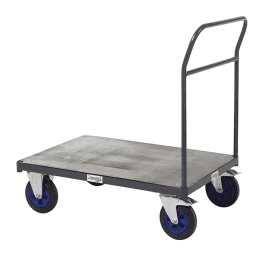 Single Open Ended Push Bar Platform Trolley 600kg