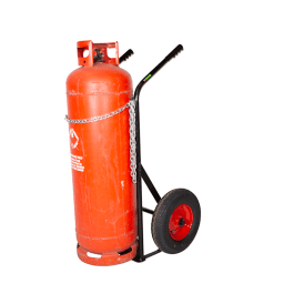 Single Propane Gas Bottle Trolley with Pneumatic Wheels 300kg