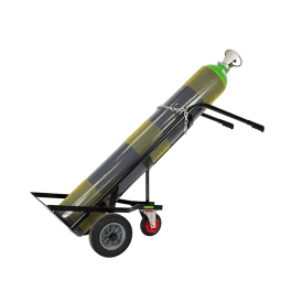 Single Propane Gas Bottle Trolley with Support Castor 300kg