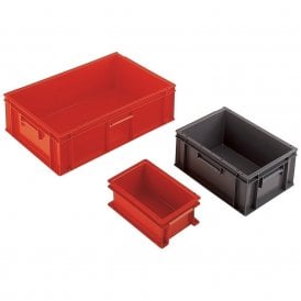 Small Euro Containers with solid sides & base