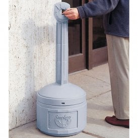 Smokers Cease Fire Cigarette Bin