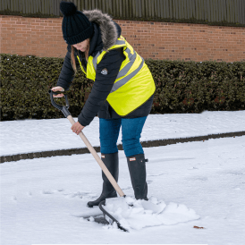Snow/Leaf Shovel Spade with Wooden Handle - Extra Large