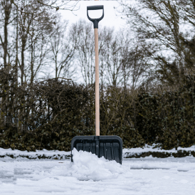 Snow Shovel Spade with Wooden Handle - Small