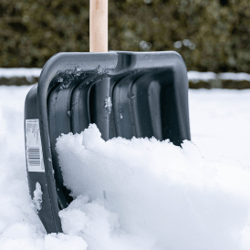 Snow Shovel Spade with Wooden Handle - Small