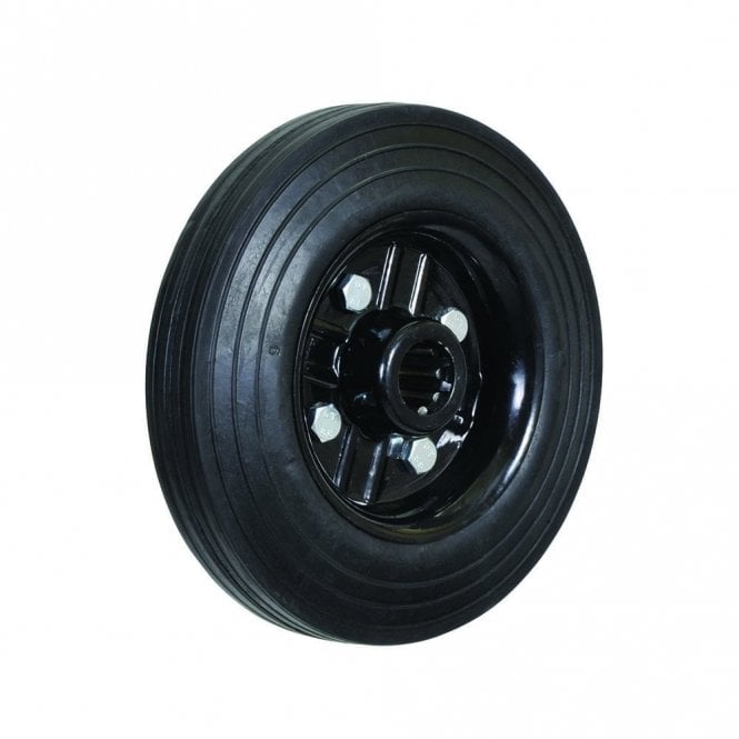 Solid Rubber Wheels Steel Centre Roller Bearing