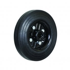 Solid Rubber Wheels Steel Centre Roller Bearing