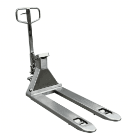 Stainless Steel Weigh Scale Pallet Truck 2500kg 550W x 1150Lmm