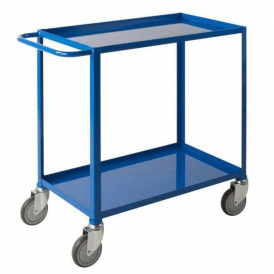 Steel 2 Shelf Tray Trolley 150kg