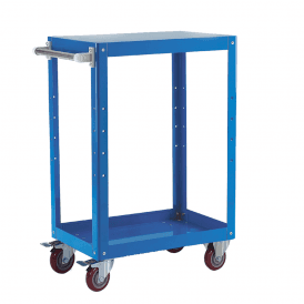 Steel 2 Shelf Tray Trolley 150kg