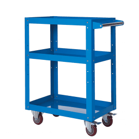 Steel 3 Shelf Tray Trolley 150kg