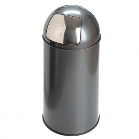 Steel Bullet Push Litter Bin 40lt
