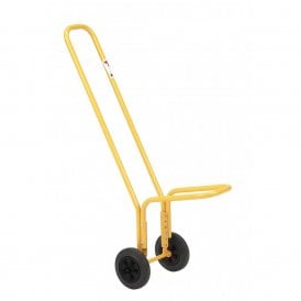 yellow chair carrying truck without chairs