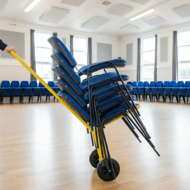 Steel Chair Moving Trolley 75kg