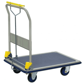Steel Folding Platform Trolley Deadman Brake 370kg