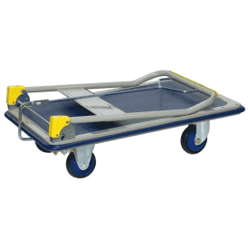 Steel Folding Platform Trolley Deadman Brake 370kg