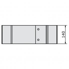 Steel Fork Impact Skirt for Plastic Column Protectors 140 x 422mm