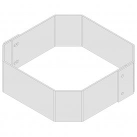Steel Fork Impact Skirt for Plastic Column Protectors 140 x 650mm