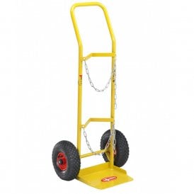 Steel Gas Bottle Trolley 125kg for 300mm Dia Bottles