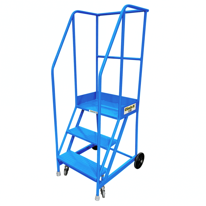 Steel Mobile Warehouse Picking Steps 3-8 Tread