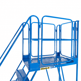 Steel Mobile Work Platform 3-10 Tread 1800mm Length