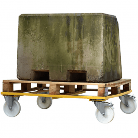 Steel Pallet Dolly 1200 x 1000mm 1000kg