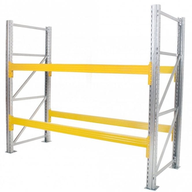 Steel Pallet Racking Kit for 12 UK Pallets 4000H x 900D mm