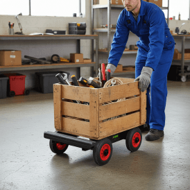Steel Piano / Furniture Dolly with fixed wheels 500kg